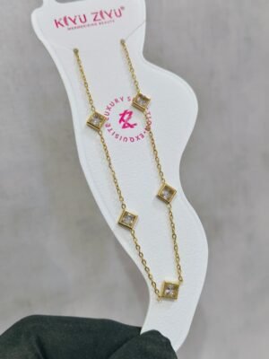 ANK-716 Anti-Tarnish Stainless Steel Anklets - Kiyu ziyu By Anjni Creation