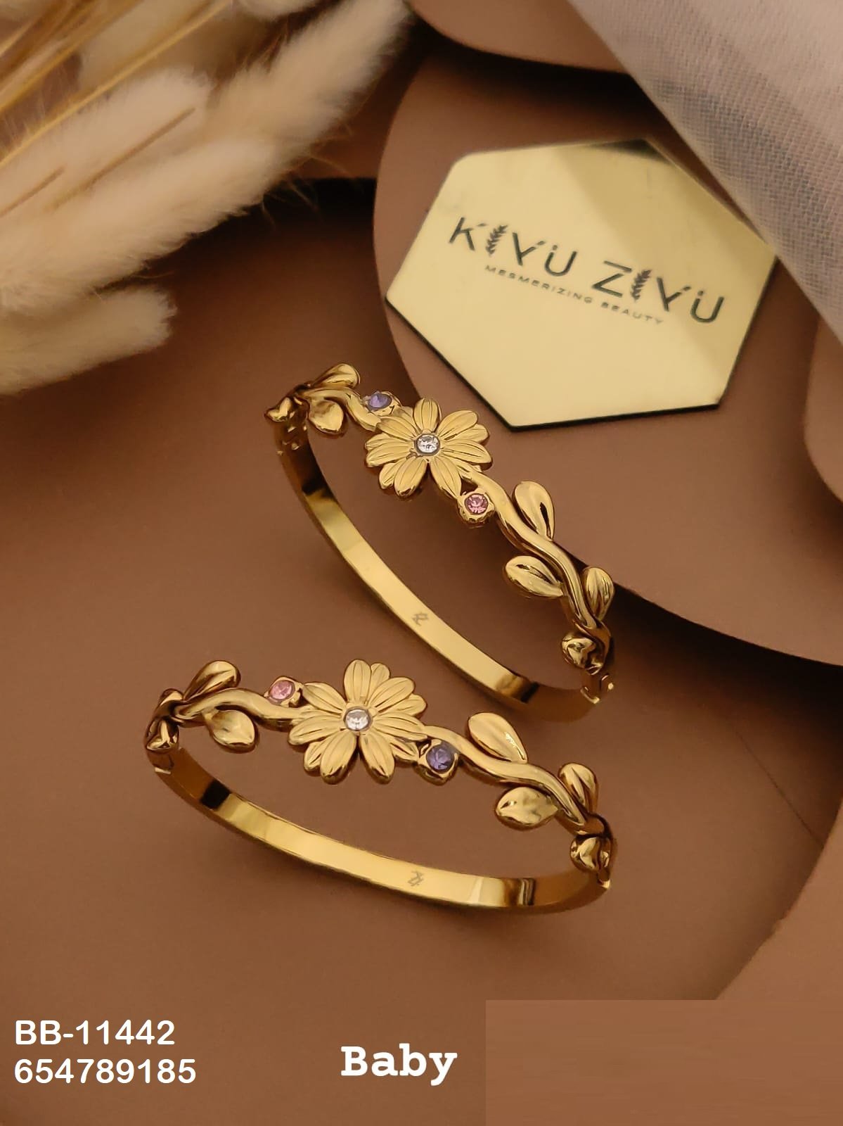 BB-11442 Anti-Tarnish Stainless Steel Baby Size (2.4) - Kiyu ziyu By Anjni Creation