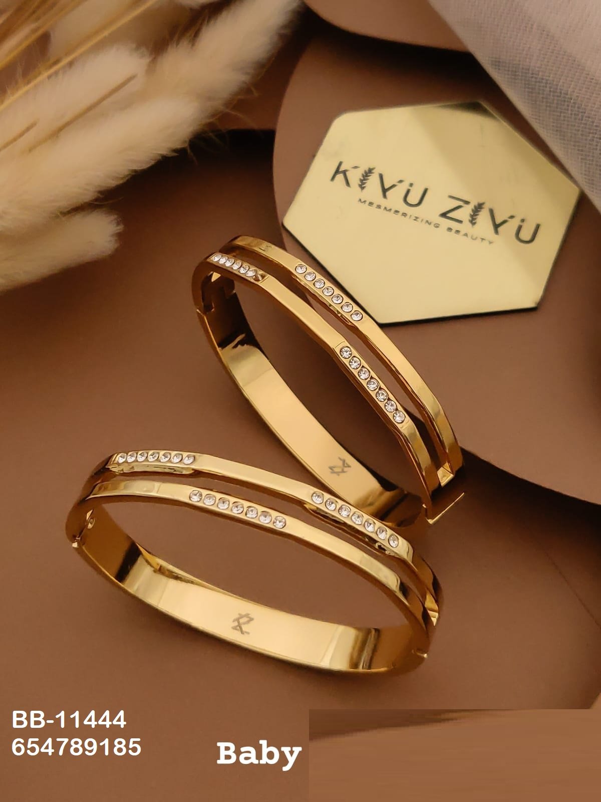BB-11444 Anti-Tarnish Stainless Steel Baby Size (2.4) - Kiyu ziyu By Anjni Creation