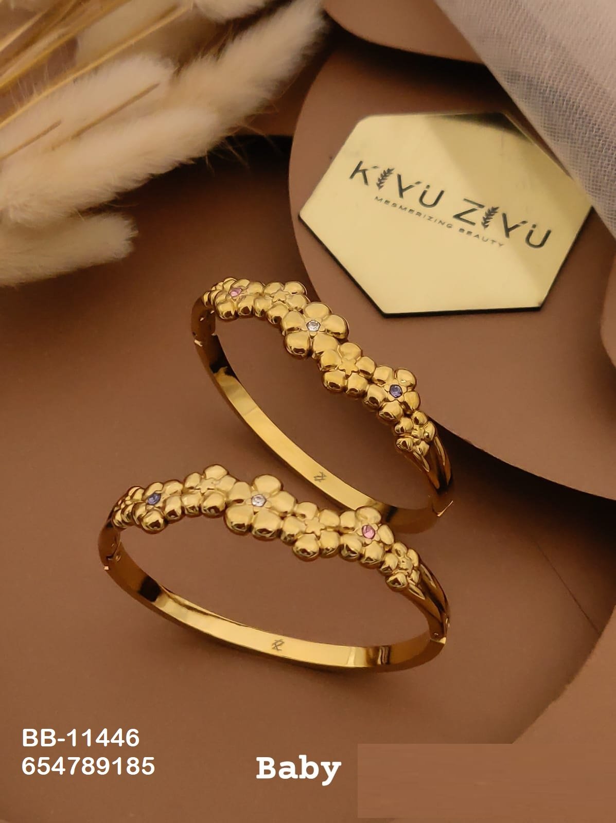 BB-11446 Anti-Tarnish Stainless Steel Baby Size (2.4) - Kiyu ziyu By Anjni Creation