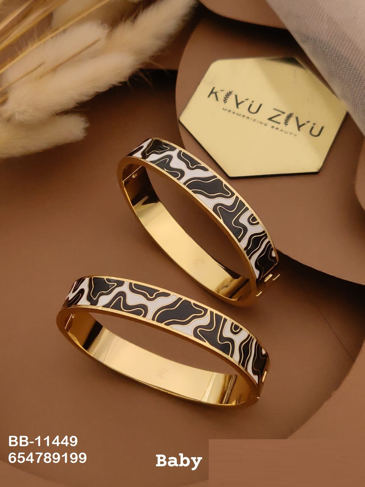 BB-11449 Anti-Tarnish Stainless Steel Baby Size (2.4) - Kiyu ziyu By Anjni Creation