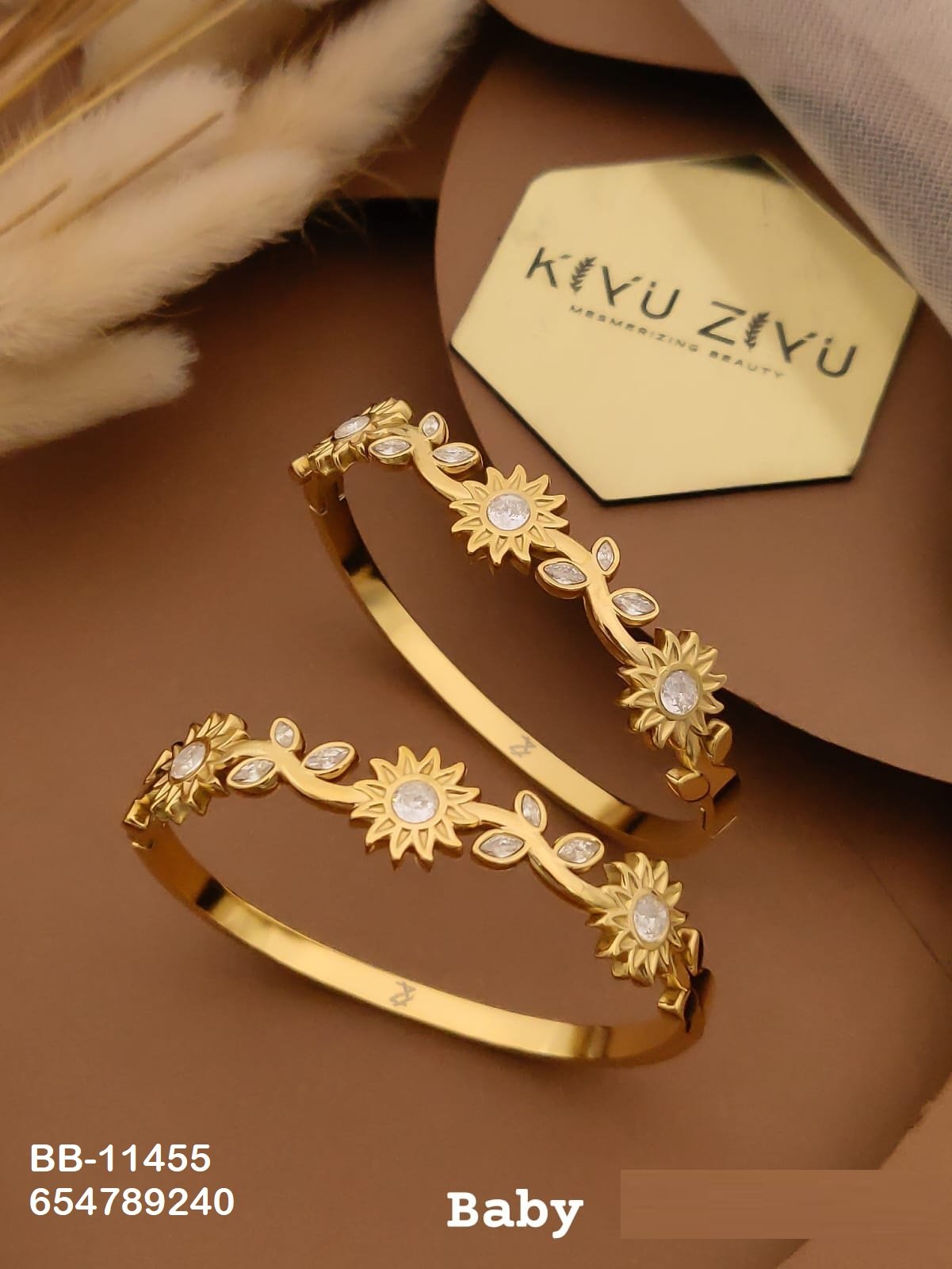 BB-11455 Anti-Tarnish Stainless Steel Baby Size (2.4) - Kiyu ziyu By Anjni Creation