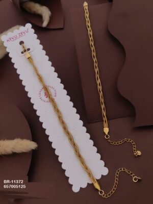 BR-11372 Anti-Tarnish Stainless Steel Chain Bracelets - Kiyu ziyu By Anjni Creation
