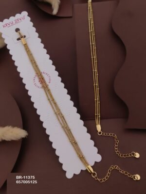 BR-11375 Anti-Tarnish Stainless Steel Chain Bracelets - Kiyu ziyu By Anjni Creation
