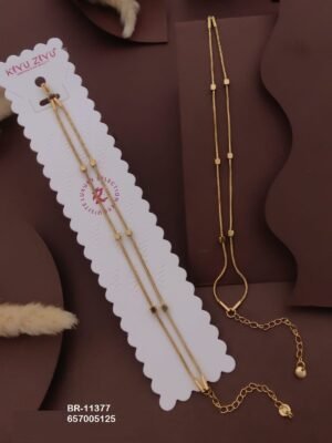 BR-11377 Anti-Tarnish Stainless Steel Chain Bracelets - Kiyu ziyu By Anjni Creation