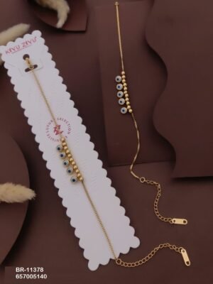 BR-11378 Anti-Tarnish Stainless Steel Chain Bracelets - Kiyu ziyu By Anjni Creation