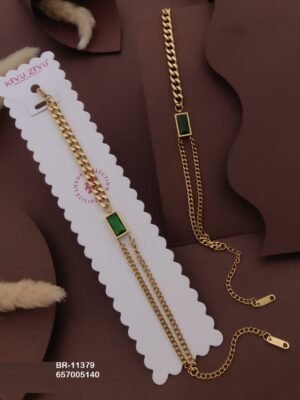 BR-11379 Anti-Tarnish Stainless Steel Chain Bracelets - Kiyu ziyu By Anjni Creation