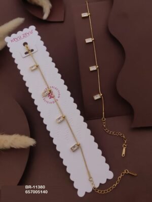 BR-11380 Anti-Tarnish Stainless Steel Chain Bracelets - Kiyu ziyu By Anjni Creation