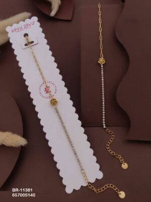 BR-11381 Anti-Tarnish Stainless Steel Chain Bracelets - Kiyu ziyu By Anjni Creation