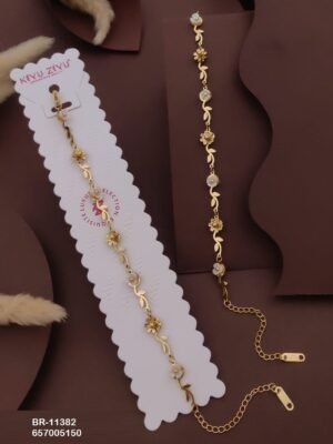 BR-11382 Anti-Tarnish Stainless Steel Chain Bracelets - Kiyu ziyu By Anjni Creation