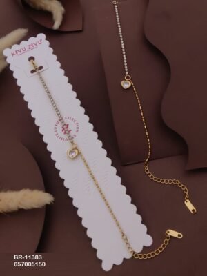 BR-11383 Anti-Tarnish Stainless Steel Chain Bracelets - Kiyu ziyu By Anjni Creation