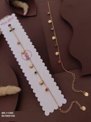 BR-11385 Anti-Tarnish Stainless Steel Chain Bracelets - Kiyu ziyu By Anjni Creation