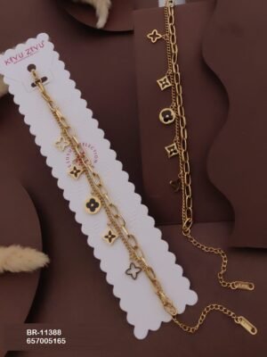 BR-11388 Anti-Tarnish Stainless Steel Chain Bracelets - Kiyu ziyu By Anjni Creation
