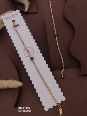 BR-11389 Anti-Tarnish Stainless Steel Chain Bracelets - Kiyu ziyu By Anjni Creation