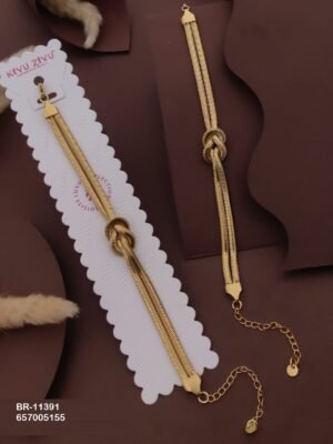 BR-11391 Anti-Tarnish Stainless Steel Chain Bracelets - Kiyu ziyu By Anjni Creation