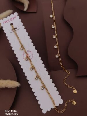 BR-11394 Anti-Tarnish Stainless Steel Chain Bracelets - Kiyu ziyu By Anjni Creation