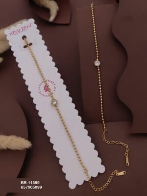 BR-11399 Anti-Tarnish Stainless Steel Chain Bracelets - Kiyu ziyu By Anjni Creation
