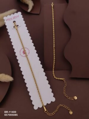 BR-11400 Anti-Tarnish Stainless Steel Chain Bracelets - Kiyu ziyu By Anjni Creation
