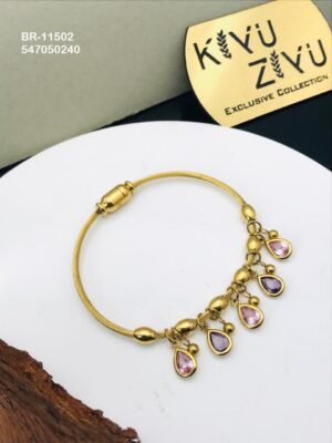 BR-11502 Anti-Tarnish Stainless Steel Charms Style Bracelet - Kiyu ziyu By Anjni Creation