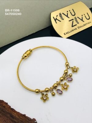 BR-11506 Anti-Tarnish Stainless Steel Charms Style Bracelet - Kiyu ziyu By Anjni Creation