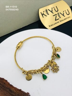 BR-11510 Anti-Tarnish Stainless Steel Charms Style Bracelet - Kiyu ziyu By Anjni Creation