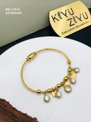 BR-11514 Anti-Tarnish Stainless Steel Charms Style Bracelet - Kiyu ziyu By Anjni Creation