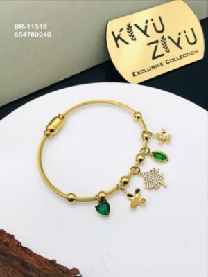 BR-11519 Anti-Tarnish Stainless Steel Charms Style Bracelet - Kiyu ziyu By Anjni Creation