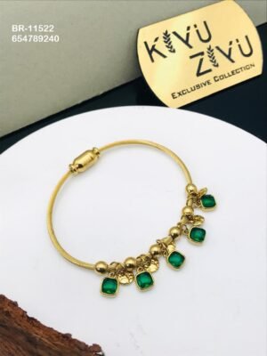 BR-11522 Anti-Tarnish Stainless Steel Charms Style Bracelet - Kiyu ziyu By Anjni Creation