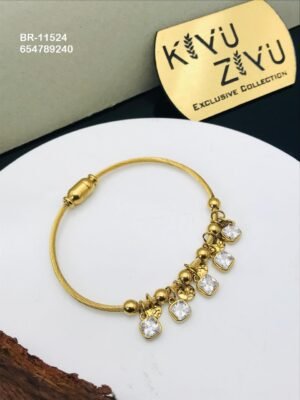 BR-11524 Anti-Tarnish Stainless Steel Charms Style Bracelet - Kiyu ziyu By Anjni Creation