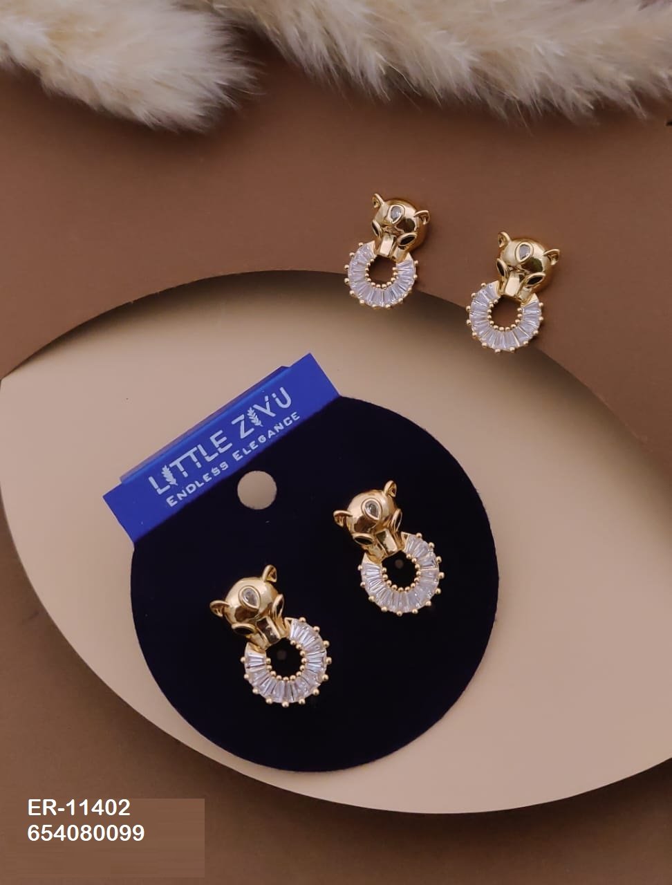 ER-11402 Anti-Tarnish Imported Earrings - Kiyu ziyu By Anjni Creation