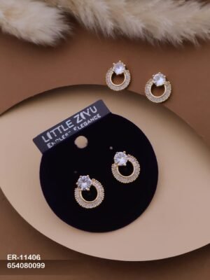 ER-11406 Anti-Tarnish Imported Earrings - Kiyu ziyu By Anjni Creation