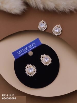 ER-11413 Anti-Tarnish Imported Earrings - Kiyu ziyu By Anjni Creation