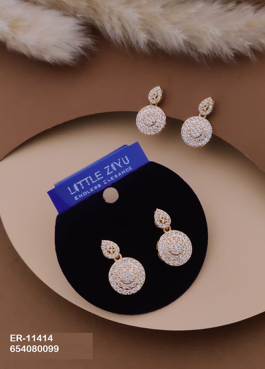 ER-11414 Anti-Tarnish Imported Earrings - Kiyu ziyu By Anjni Creation