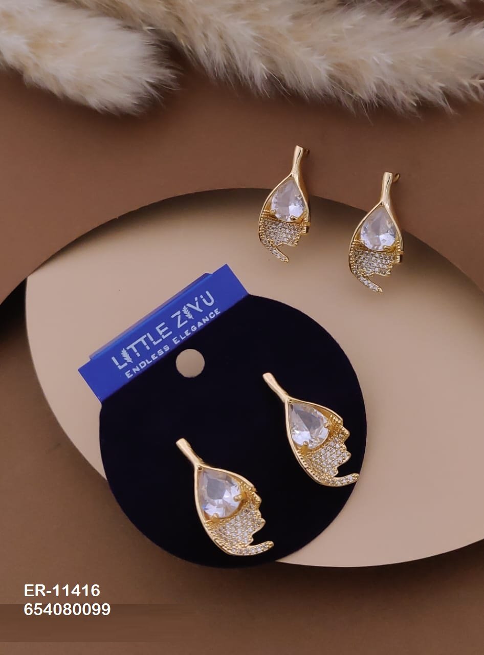 ER-11416 Anti-Tarnish Imported Earrings - Kiyu ziyu By Anjni Creation