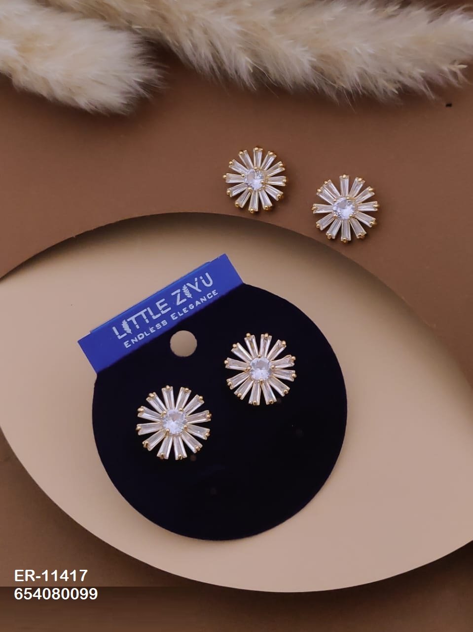 ER-11417 Anti-Tarnish Imported Earrings - Kiyu ziyu By Anjni Creation