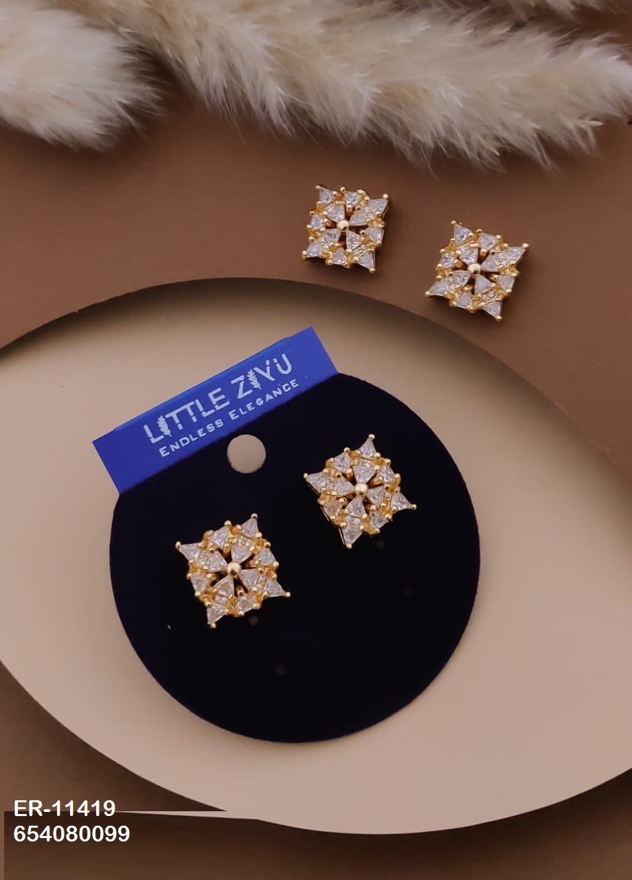 ER-11419 Anti-Tarnish Imported Earrings - Kiyu ziyu By Anjni Creation