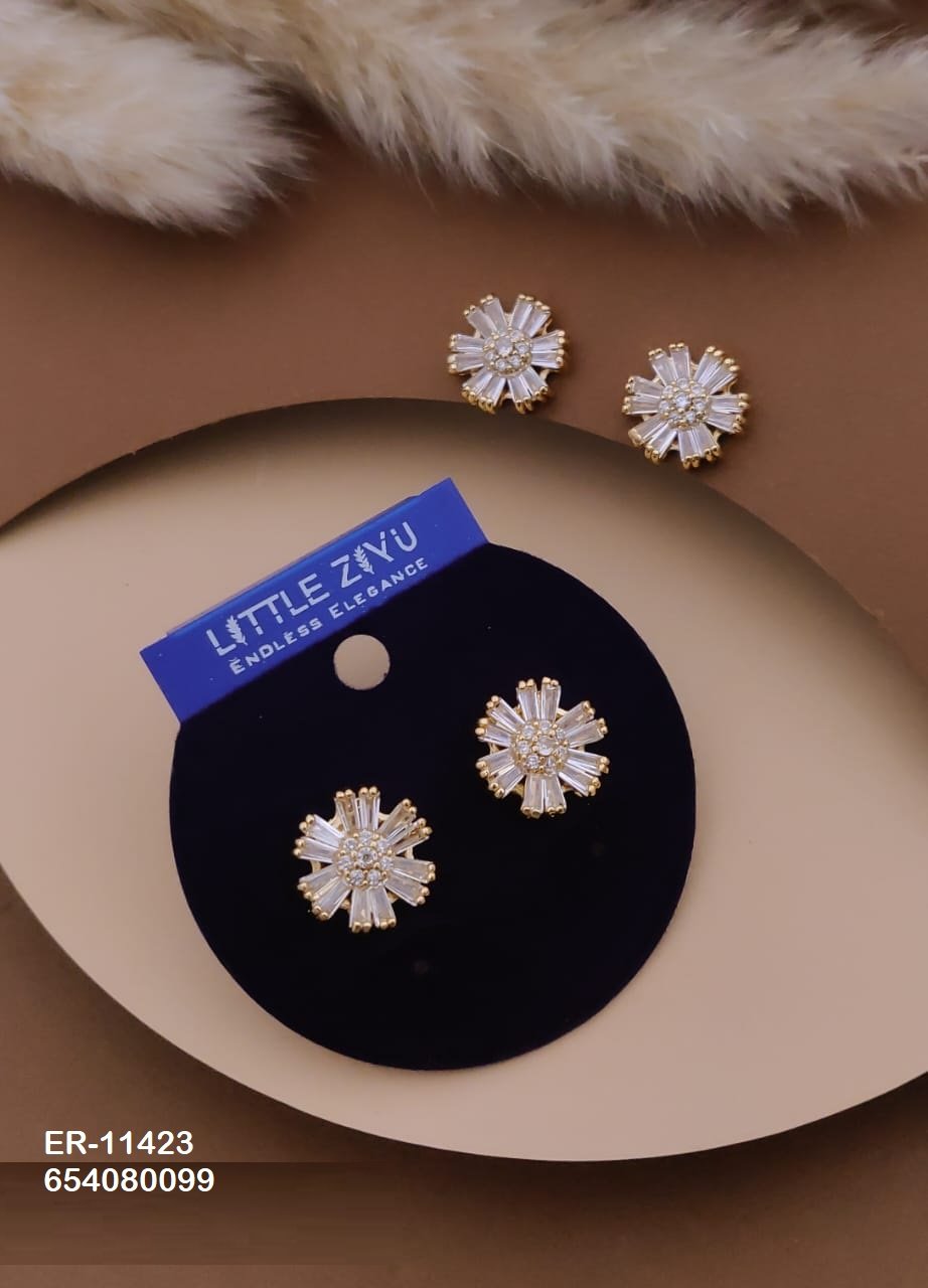 ER-11423 Anti-Tarnish Imported Earrings - Kiyu ziyu By Anjni Creation