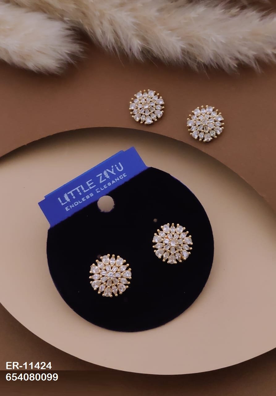 ER-11424 Anti-Tarnish Imported Earrings - Kiyu ziyu By Anjni Creation
