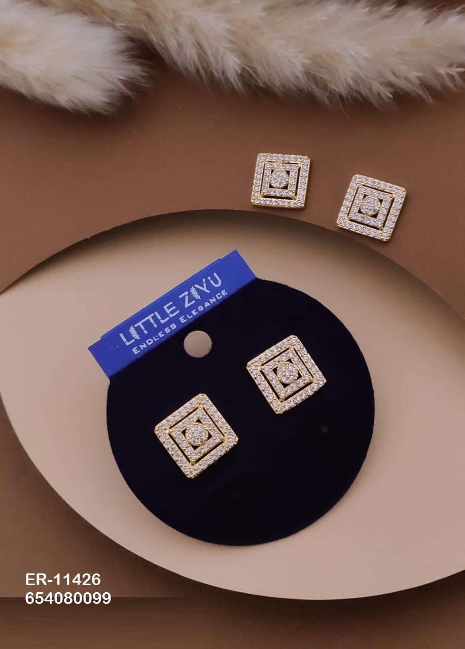 ER-11426 Anti-Tarnish Imported Earrings - Kiyu ziyu By Anjni Creation