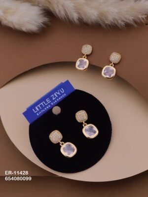 ER-11428 Anti-Tarnish Imported Earrings - Kiyu ziyu By Anjni Creation