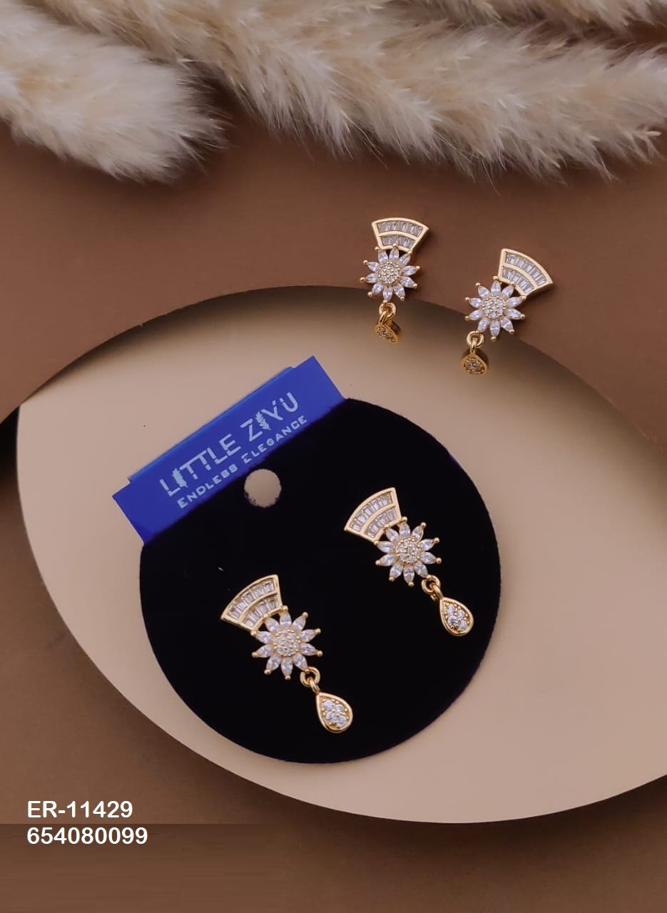 ER-11429 Anti-Tarnish Imported Earrings - Kiyu ziyu By Anjni Creation