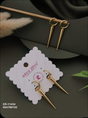 ER-11434 Anti-Tarnish Stainless Steel Earrings - Kiyu ziyu By Anjni Creation