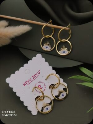 ER-11435 Anti-Tarnish Stainless Steel Earrings - Kiyu ziyu By Anjni Creation