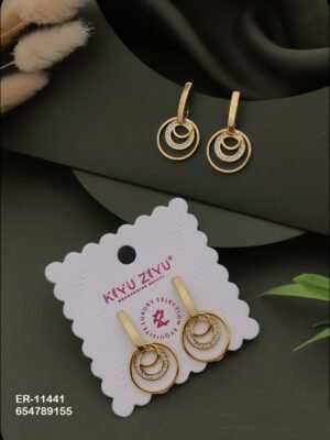 ER-11441 Anti-Tarnish Stainless Steel Earrings - Kiyu ziyu By Anjni Creation