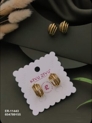 ER-11443 Anti-Tarnish Stainless Steel Earrings - Kiyu ziyu By Anjni Creation