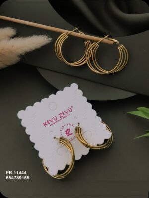 ER-11444 Anti-Tarnish Stainless Steel Earrings - Kiyu ziyu By Anjni Creation