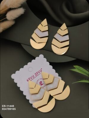 ER-11448 Anti-Tarnish Stainless Steel Earrings - Kiyu ziyu By Anjni Creation