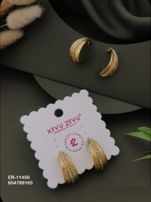 ER-11450 Anti-Tarnish Stainless Steel Earrings - Kiyu ziyu By Anjni Creation