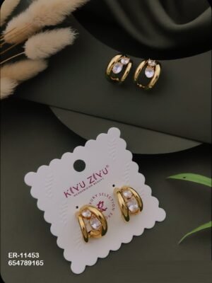 ER-11453 Anti-Tarnish Stainless Steel Earrings - Kiyu ziyu By Anjni Creation