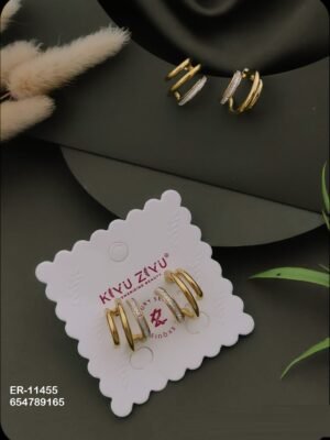ER-11455 Anti-Tarnish Stainless Steel Earrings - Kiyu ziyu By Anjni Creation